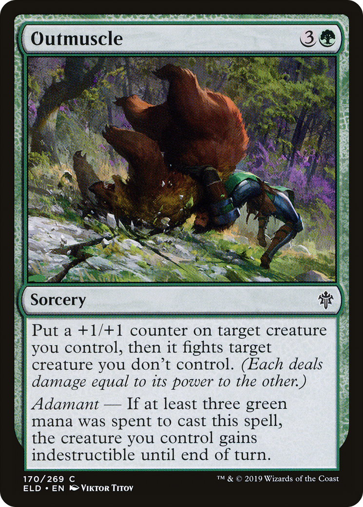 Outmuscle (170) Foil - Throne of Eldraine