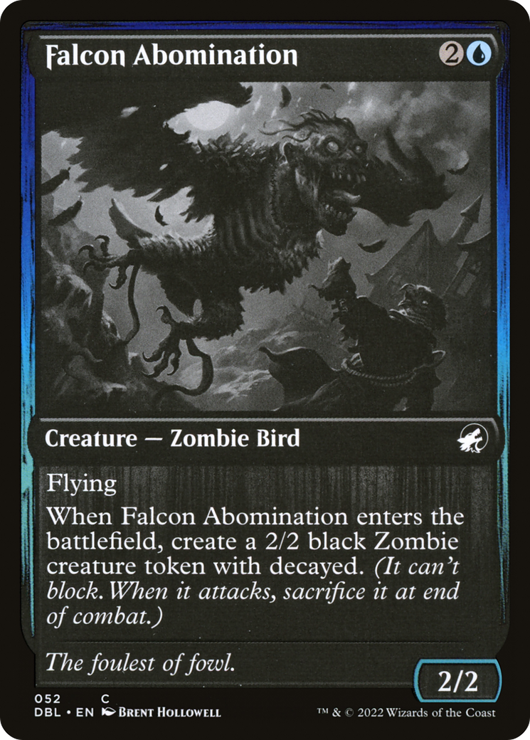 Falcon Abomination (052) Foil - Innistrad: Double Feature