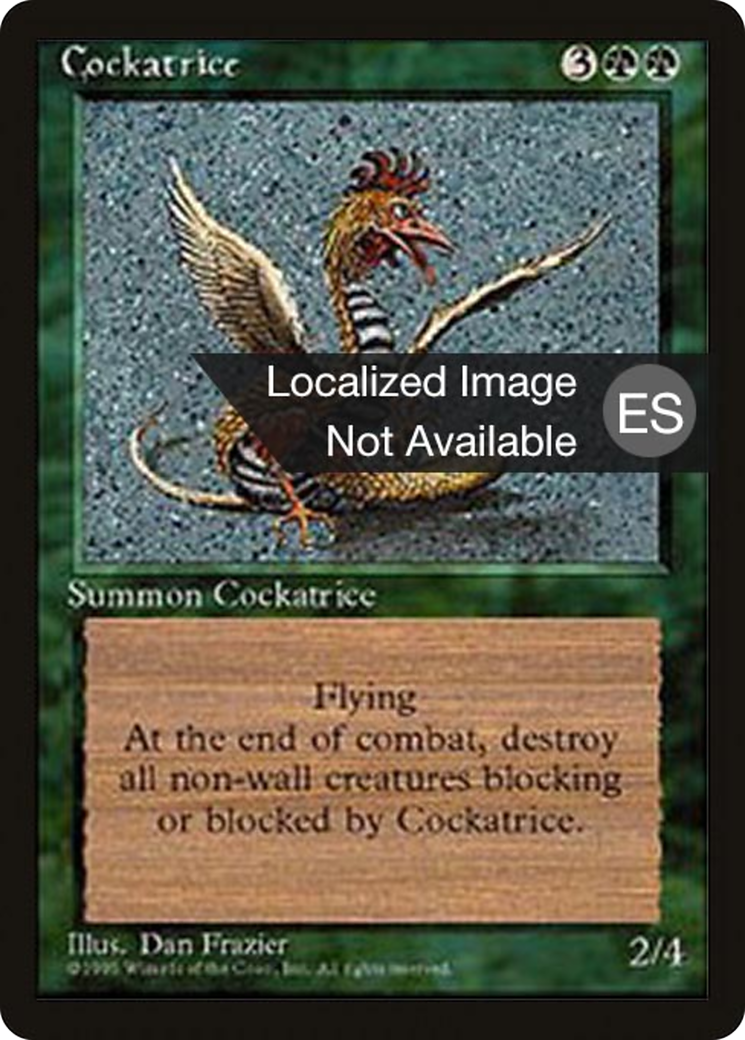 Cockatrice [Fourth Edition (Foreign Black Border)] | Silver Goblin