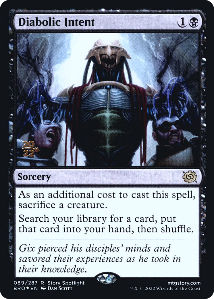 Diabolic Intent [The Brothers' War Prerelease Promos]
