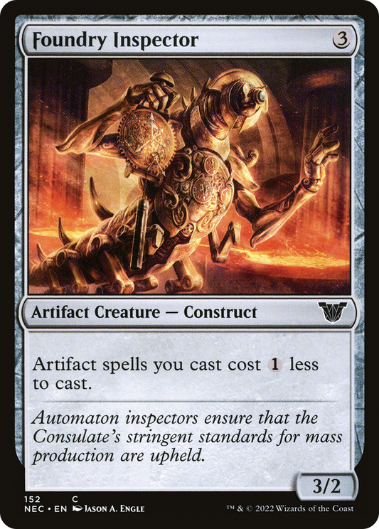 Foundry Inspector (152) - Neon Dynasty Commander