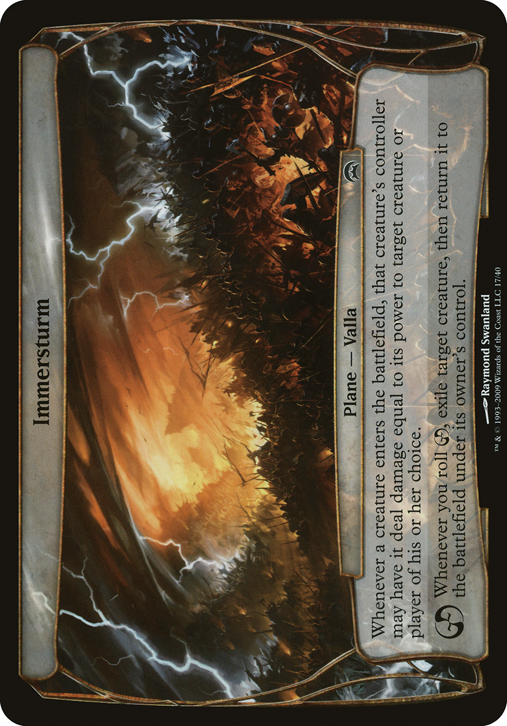 Immersturm (Planechase) - Planechase Planes