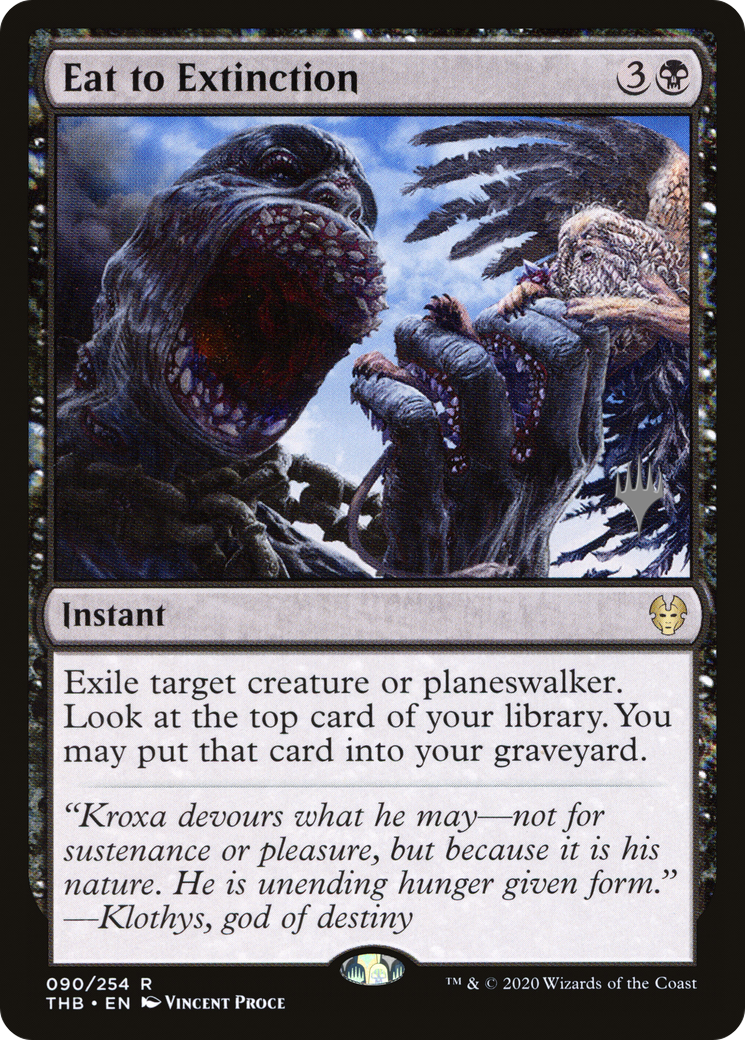 Eat to Extinction (090) Foil - Theros Beyond Death Promos