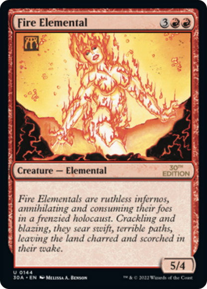 Fire Elemental (144) - 30th Anniversary Edition