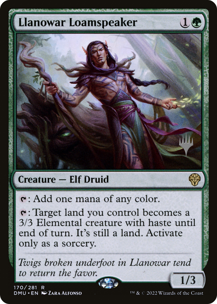 Llanowar Loamspeaker (Promo Pack) [Dominaria United Promos] Foil
