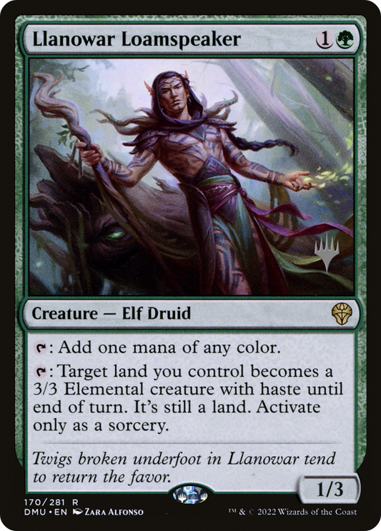 Llanowar Loamspeaker (Promo Pack) [Dominaria United Promos] Foil