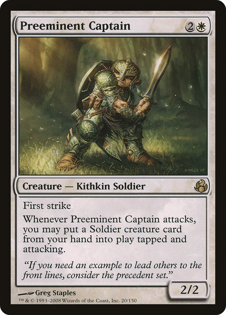 Preeminent Captain (020) Foil - Morningtide
