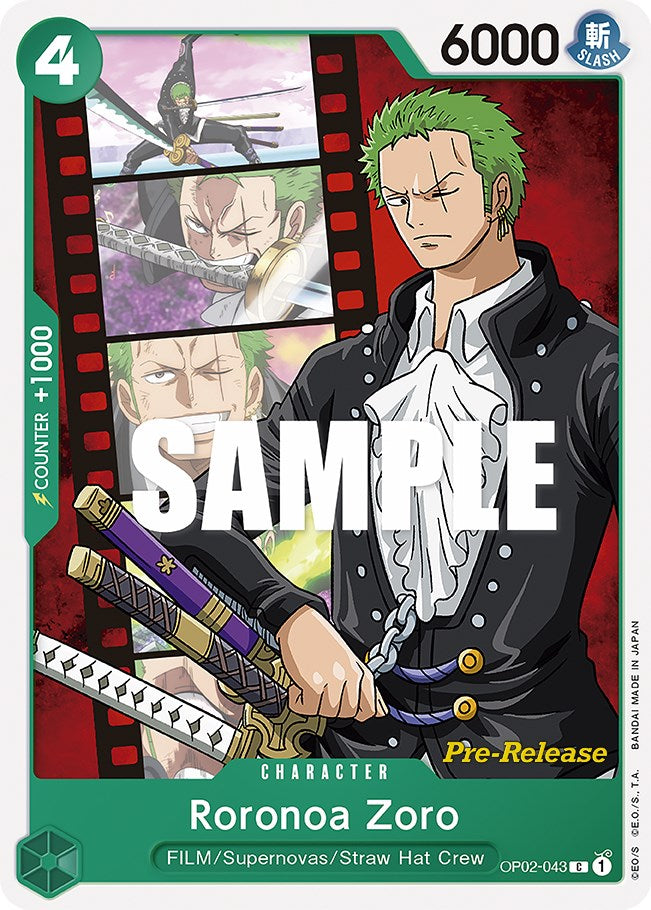 Roronoa Zoro [Paramount War Pre-Release Cards] | Silver Goblin