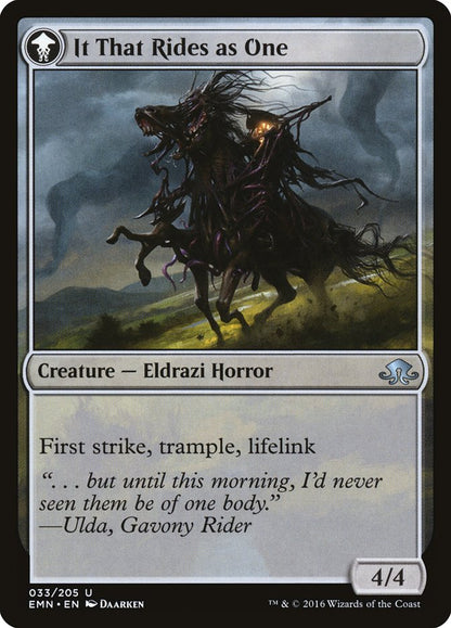 Lone Rider // It That Rides as One (033) Foil - Eldritch Moon