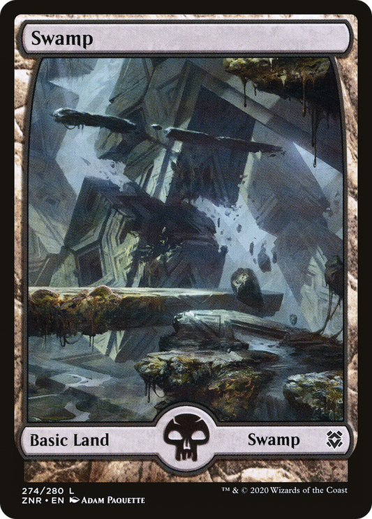 Swamp – Full Art (274) Foil - Zendikar Rising