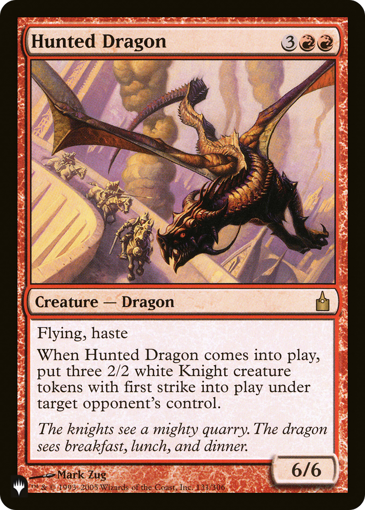 Hunted Dragon (RAV-131) - The List