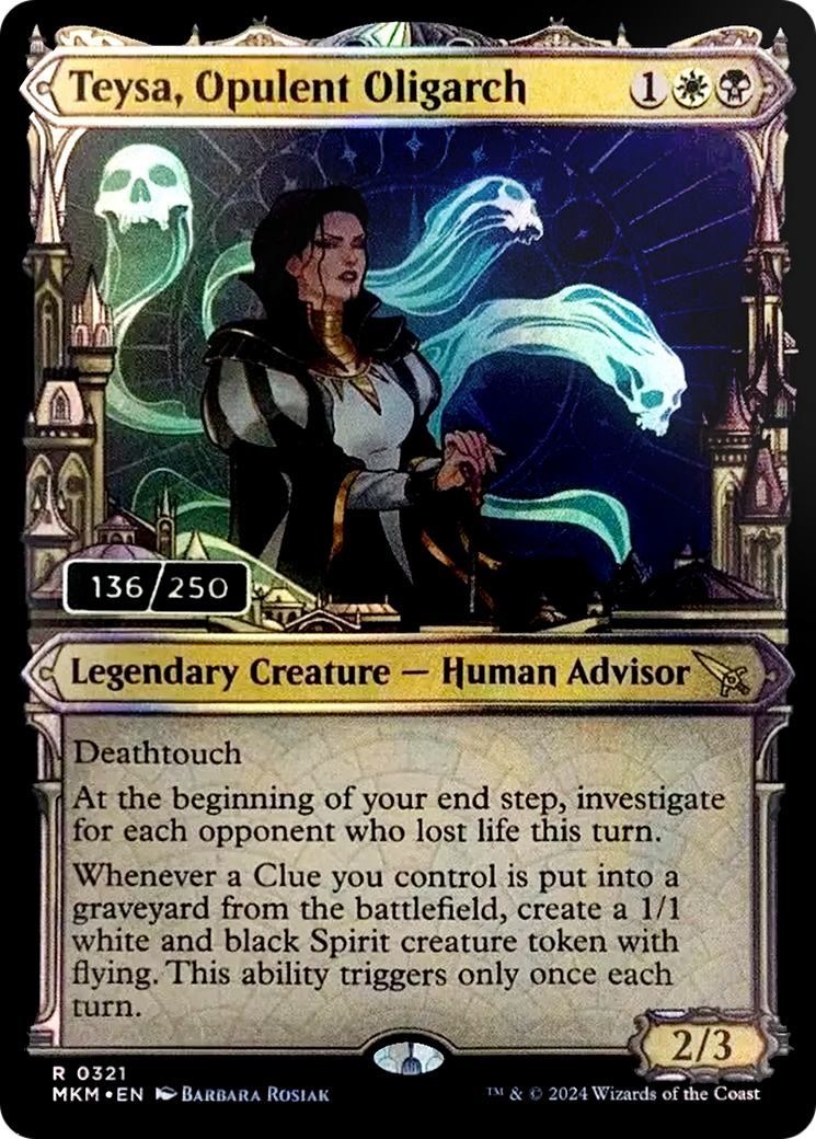 Teysa, Opulent Oligarch (Serial Numbered) (321) Foil - Murders at Karlov Manor