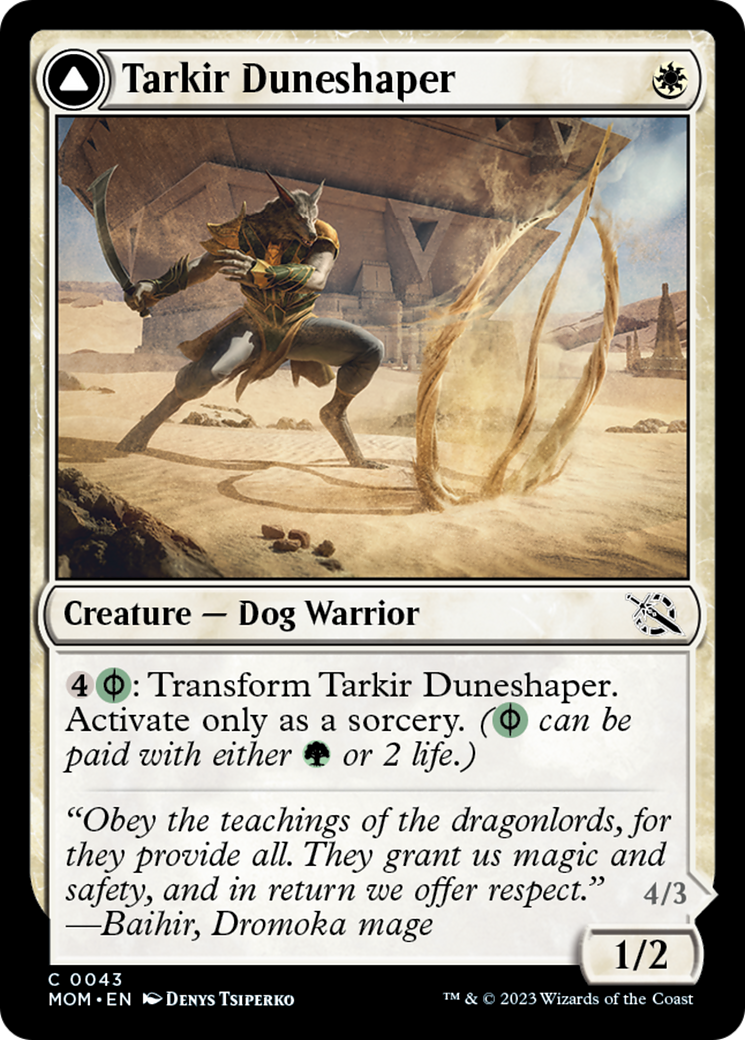 Tarkir Duneshaper (043) Foil - March of the Machine