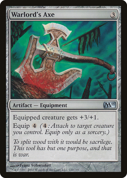 Warlord's Axe [Magic 2011] Foil