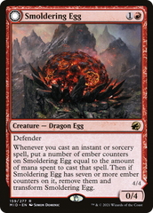 Smoldering Egg // Ashmouth Dragon [Innistrad: Midnight Hunt] | Silver Goblin