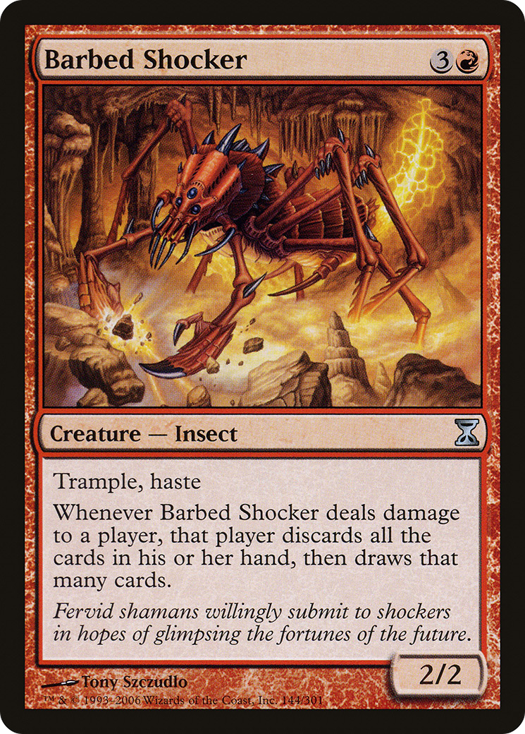 Barbed Shocker (144) Foil - Time Spiral