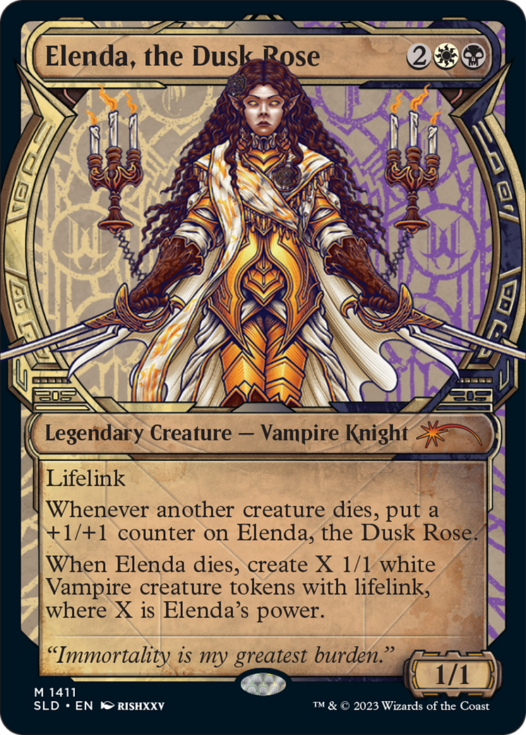 Elenda, the Dusk Rose (Showcase, legendary) (1411) - Secret Lair Drop