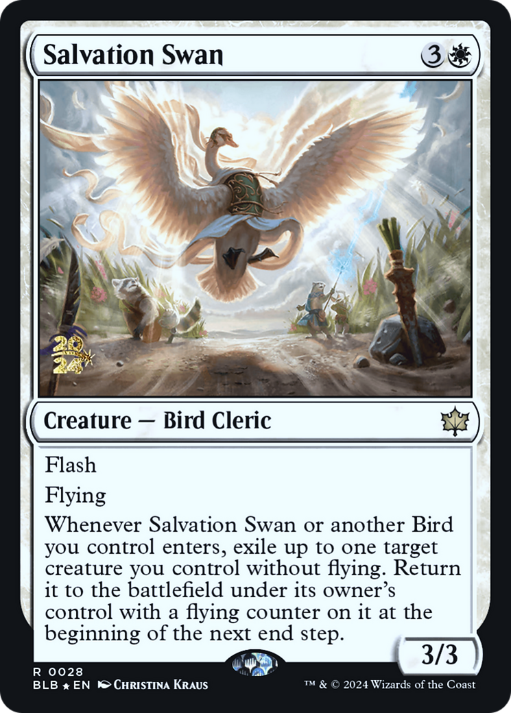 Salvation Swan (028) Foil - Bloomburrow Promos