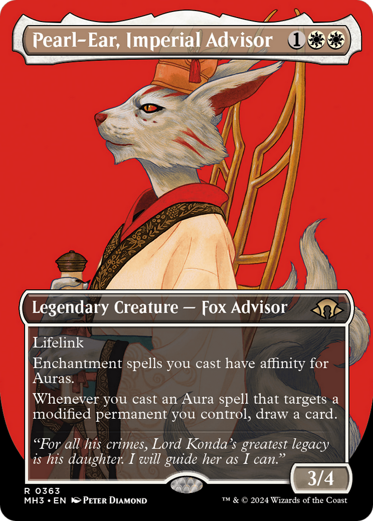 Pearl-Ear, Imperial Advisor (Borderless) (363) Foil - Modern Horizons 3