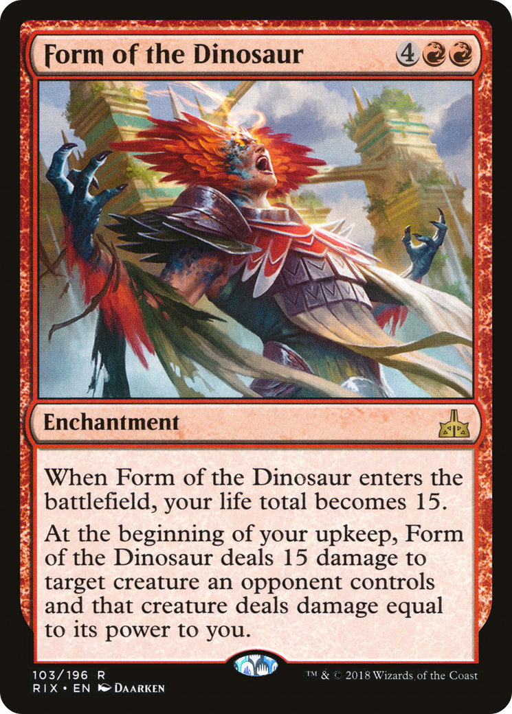Form of the Dinosaur (103) Foil - Rivals of Ixalan