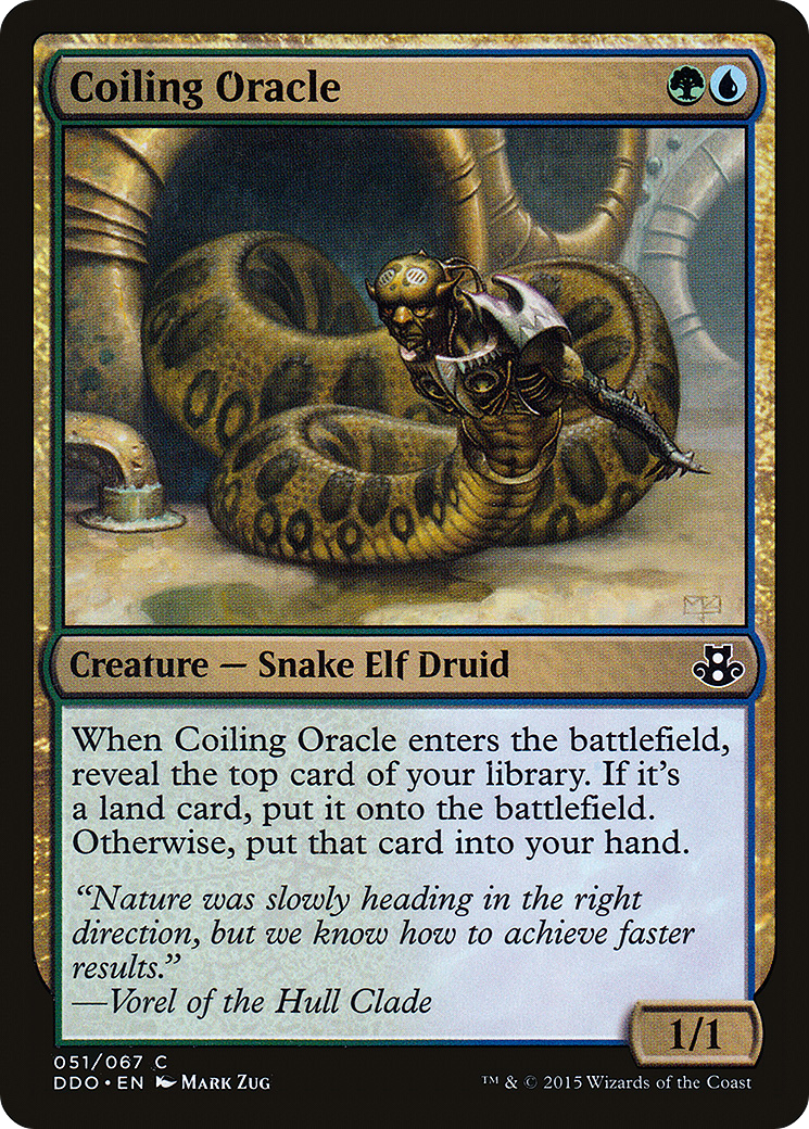 Coiling Oracle (051) - Duel Decks: Elspeth vs. Kiora