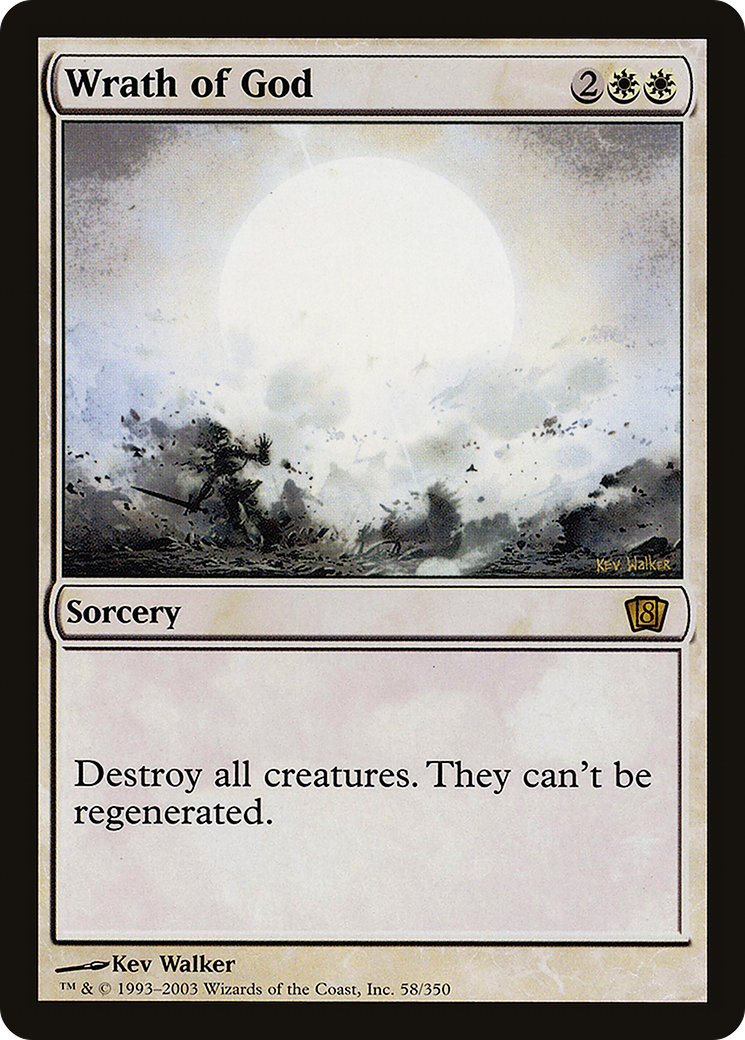 Wrath of God (058) Foil - Eighth Edition