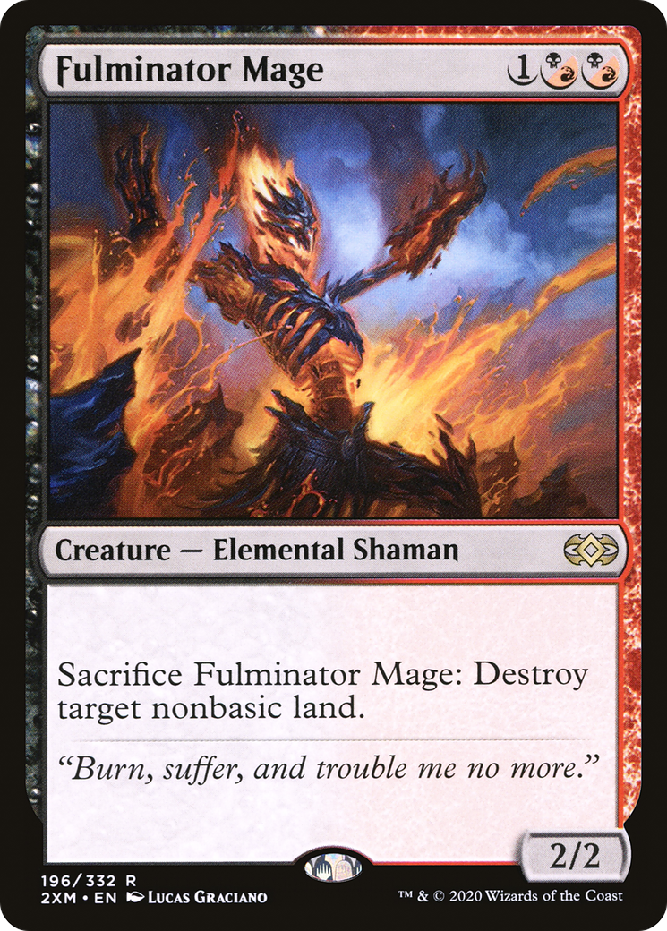 Fulminator Mage (196) Foil - Double Masters