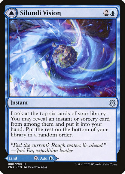 Silundi Vision // Silundi Isle (080) Foil - Zendikar Rising