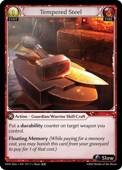 Tempered Steel (157) [Dawn of Ashes: Alter Edition] Foil