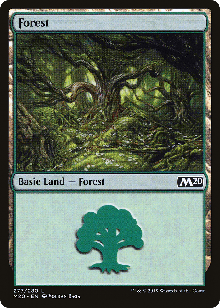 Forest (277) Foil - Core Set 2020