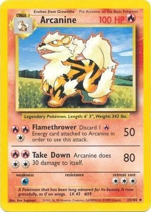 Arcanine (23) - Base Set