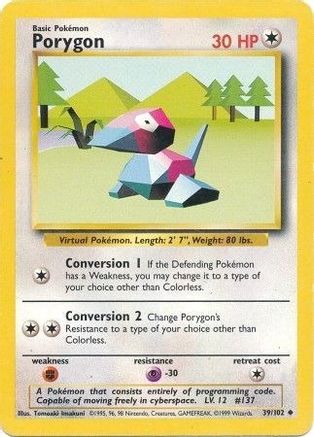 Porygon (39) - Base Set