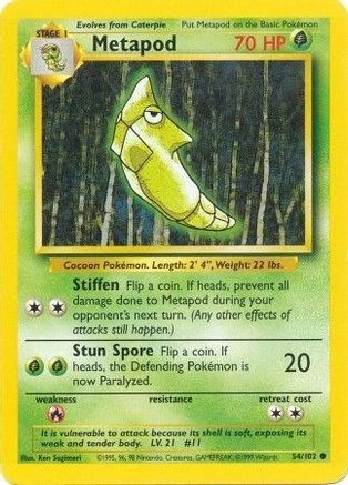 Metapod (54) - Base Set