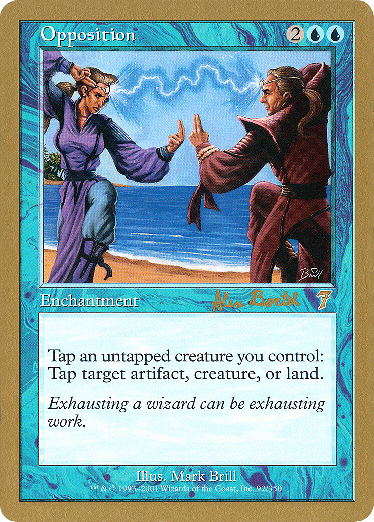 Opposition - 2001 Alex Borteh (7ED) (Retro) - World Championship Decks 2001