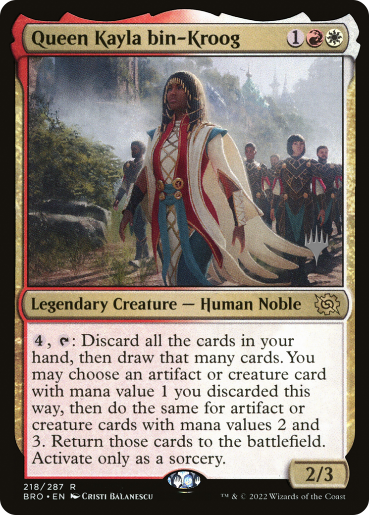 Queen Kayla bin-Kroog (218) - The Brothers' War Promos