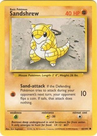 Sandshrew (62) - Base Set