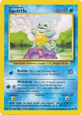 Squirtle (63) - Base Set
