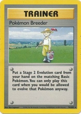 Pokemon Breeder (76) - Base Set