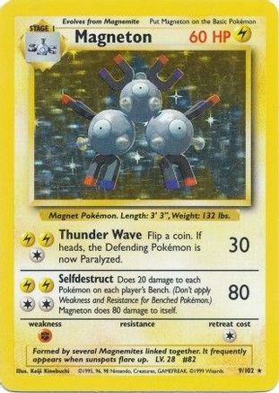 Magneton (9) Holofoil - Base Set