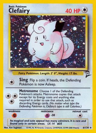 Clefairy (6) Holofoil - Base Set 2