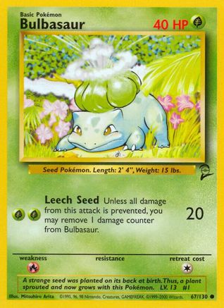 Bulbasaur (67) - Base Set 2