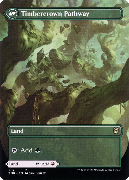 Cragcrown Pathway // Timbercrown Pathway (Showcase) (287) Foil - Zendikar Rising