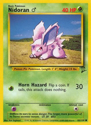 Nidoran M (83) - Base Set 2