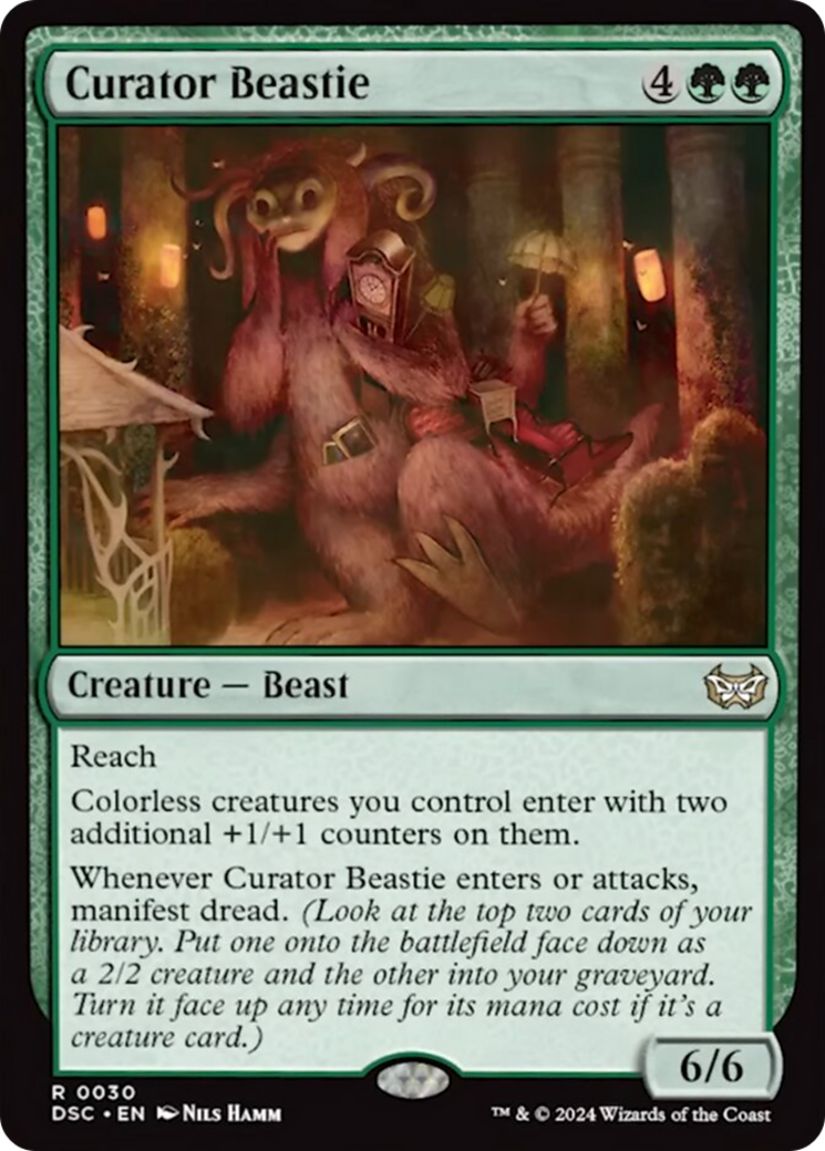 Curator Beastie (Extended Art) [Duskmourn: House of Horror Commander] | Silver Goblin