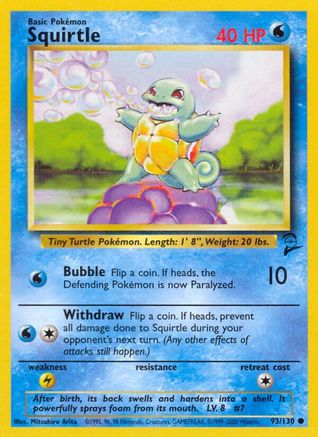 Squirtle (93) - Base Set 2