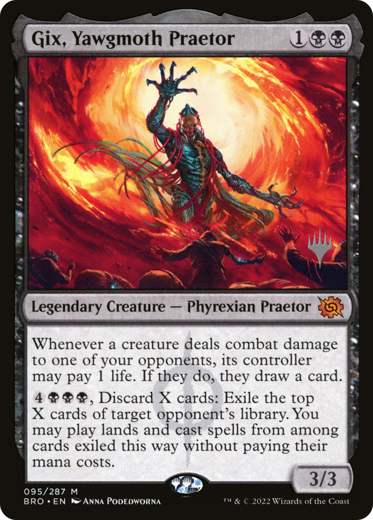 Gix, Yawgmoth Praetor (95p) Foil - The Brothers' War Promos