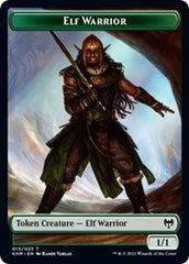 Elf Warrior // Icy Manalith Double-Sided Token [Kaldheim Tokens] | Silver Goblin