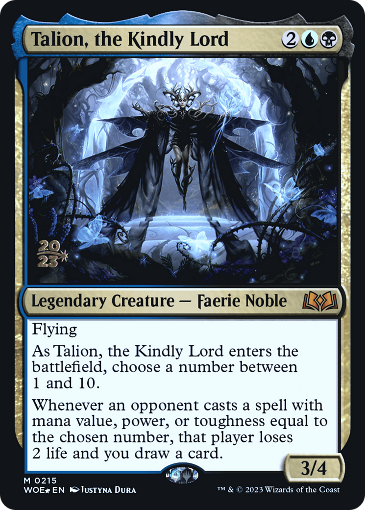 Talion, the Kindly Lord (215) Foil - Wilds of Eldraine Promos