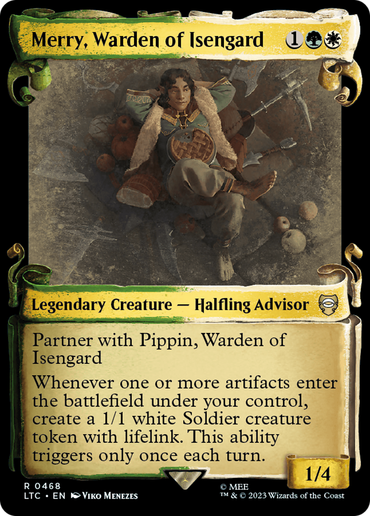 Merry, Warden of Isengard (Showcase Scrolls) (Showcase) (468) - Tales of Middle-earth Commander