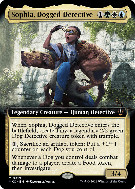 Sophia, Dogged Detective (Extended Art) (319) Foil - Murders at Karlov Manor Commander